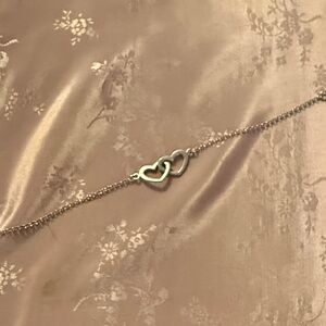 Sterling Silver Heart Link Bracelet